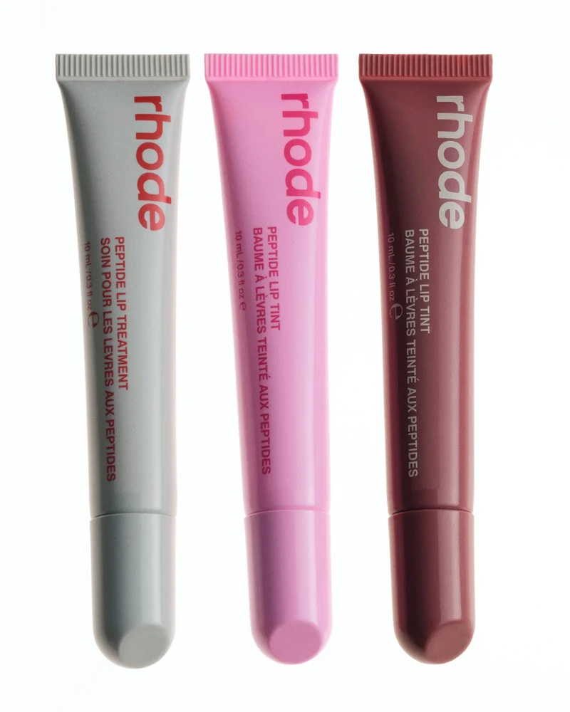 Peptide Lip Treatment Strawberry Glaze, Peptide Lip Tint Jelly Bean and Salty Tan
