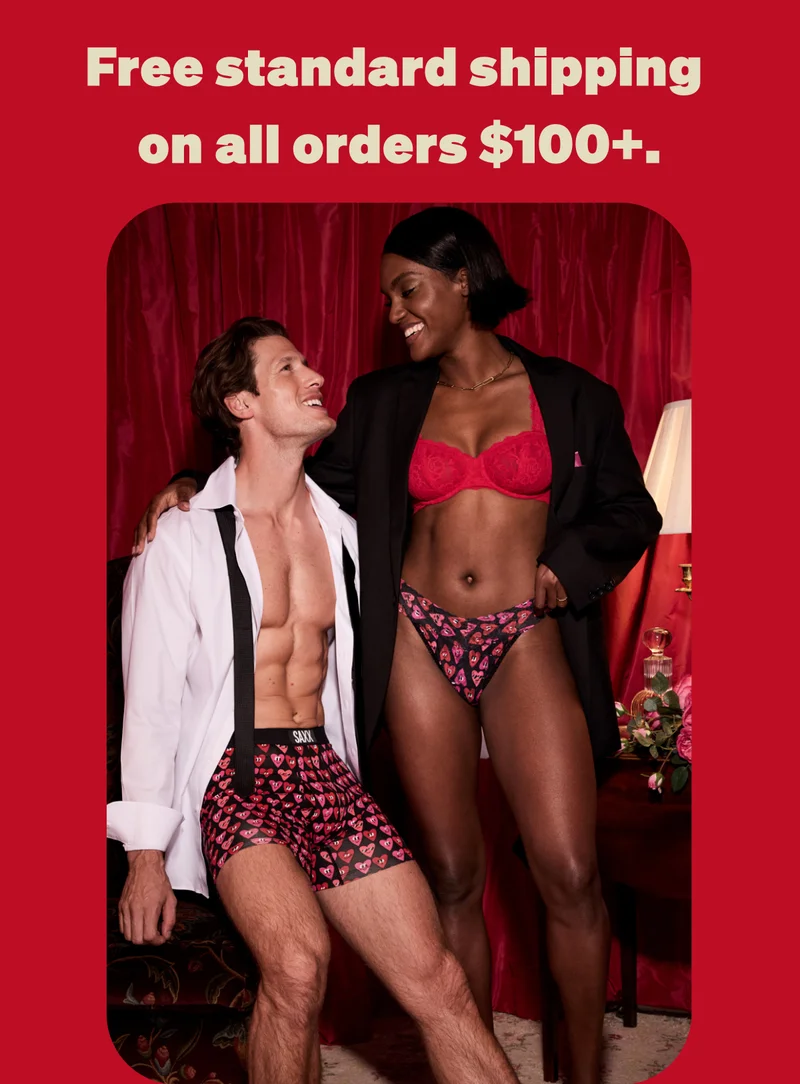 Free standard shipping on all orders $100+.