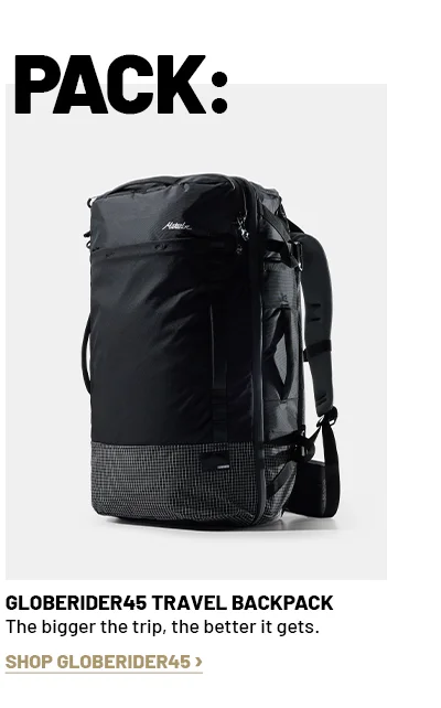 Pick your pack: Globerider45 Travel backpack