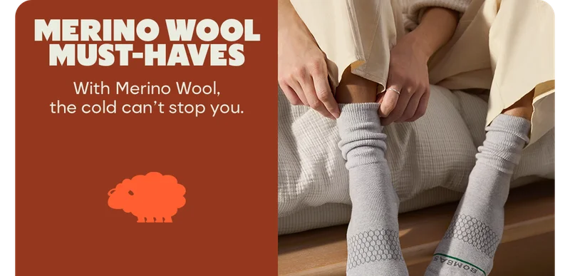 MERINO WOOL MUST-HAVES | With Merino Wool, the cold can't stop you.