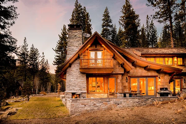 Kick your feet up and relax in a private home nestled among the trees.