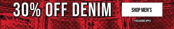 30% off Denim Shop Men's
