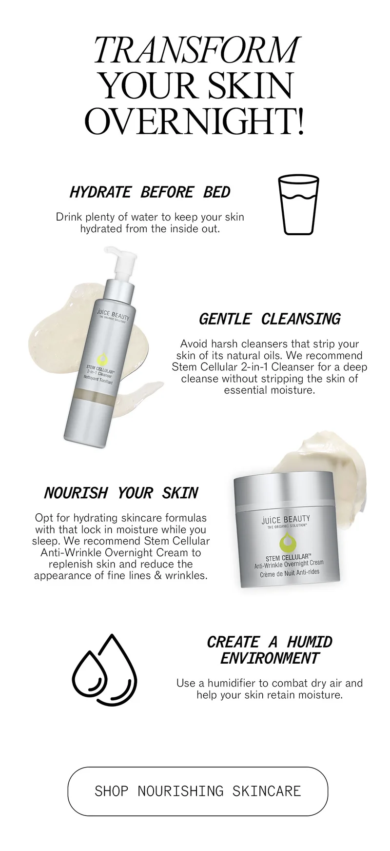 Transform Your Skin Overnight: Shop Nourishing Skincare