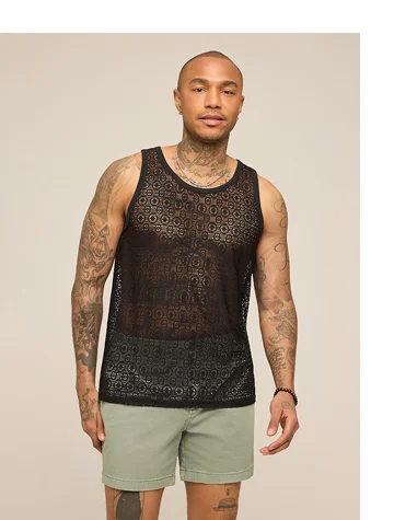 Lace Tank: The Caviar