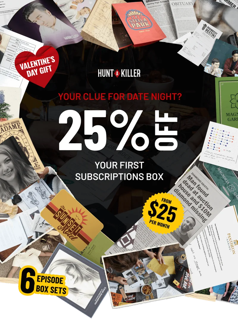 Your Clue For Date Night? 25% Off Your First Subscriptions Box