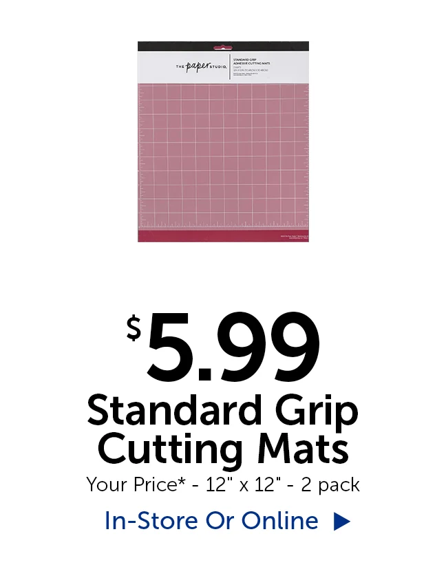 $5.99 Cutting Mats - Your Price* - 12" x 12" - 2 pack