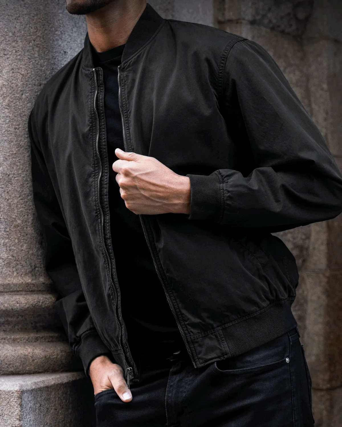 Alpha M Bomber Jacket and Court Sneaker