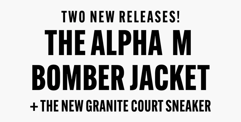 Alpha M Bomber Jacket and Court Sneaker