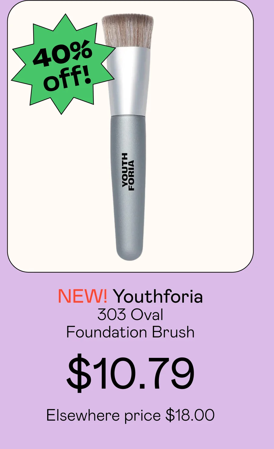 303 Oval Foundation Brush