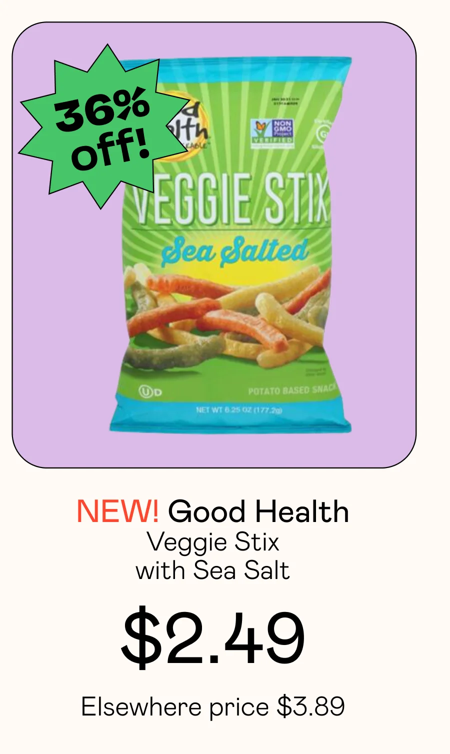Veggie Stix with Sea Salt