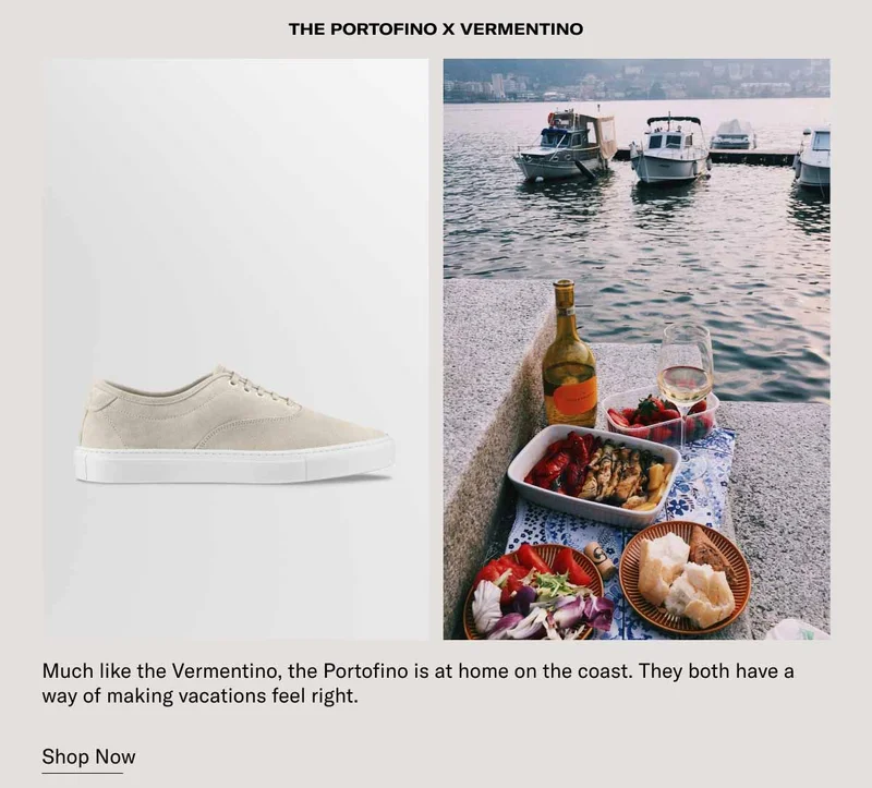 The Portofino x Vermentino. Much like the Vermentino, the Portofino is at home on the coast. They both have a way of making vacations feel right. Shop Now