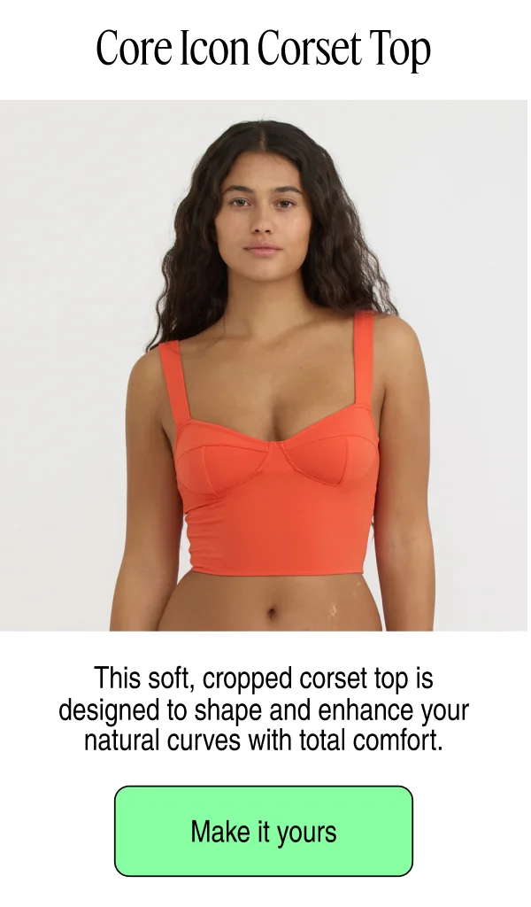 Core Icon Corset Top | Make it yours