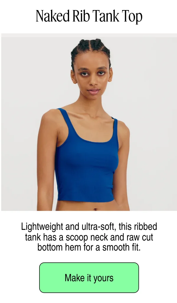 Naked Rib Tank Top | Make it yours