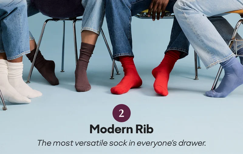 2. Modern Rib. The most versatile sock in everyone's drawer.