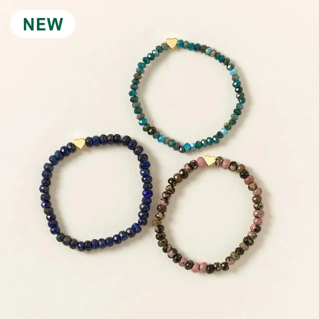 Hidden Heart Beaded Bracelet