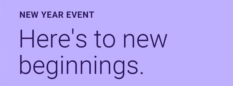 NEW YEAR EVENT | Here's to new beginnings. | Save $250