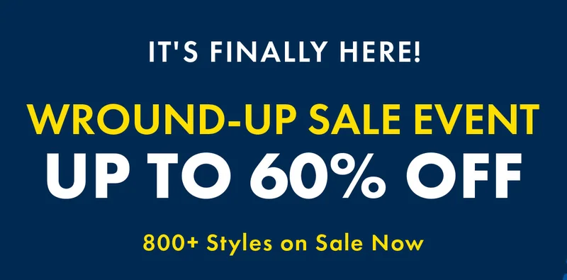 Wround-up sale event up to 60% off