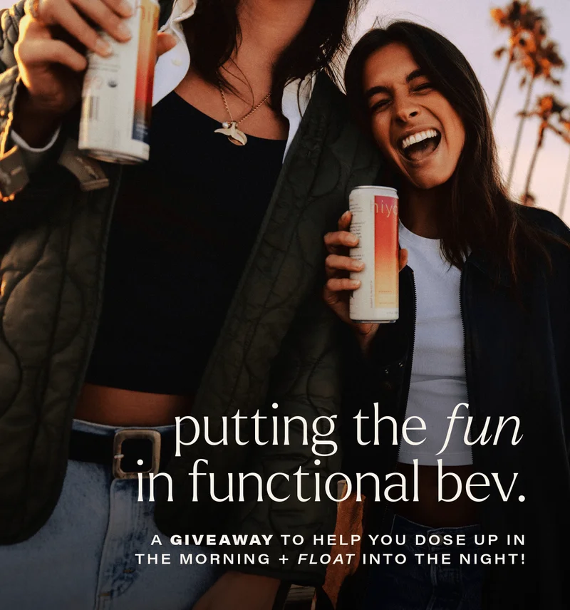 PUTTING THE 'FUN' IN FUNCTIONAL BEV. a giveaway to help you dose up in the morning + float into the night!