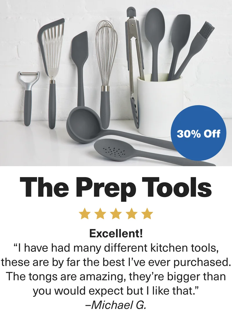 The Prep Tools. 30% Off. Excellent!