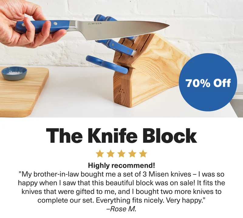 The Knife Block. 70% Off. Highly recommend!