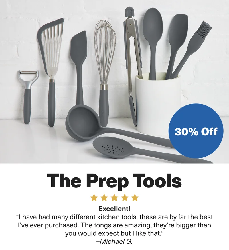 The Prep Tools. 30% Off. Excellent!