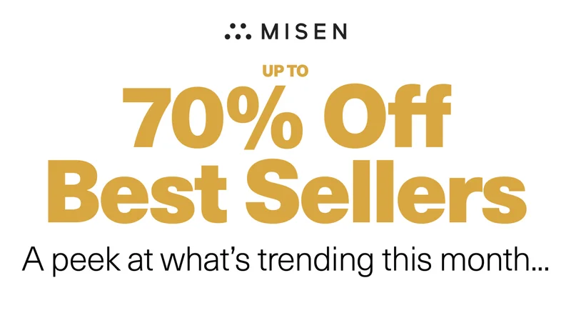 Misen. Up To 70% Off Best Sellers. A peek at what's trending this month...