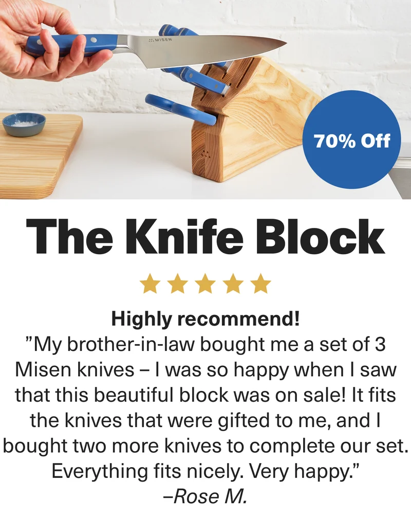 The Knife Block. 70% Off. Highly recommend!