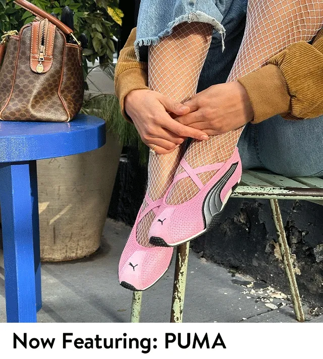 PUMA sneakers.