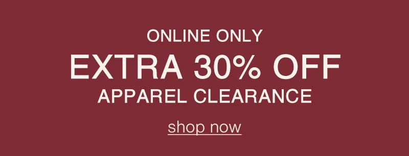 Shop Extra 30% Off Clearance
