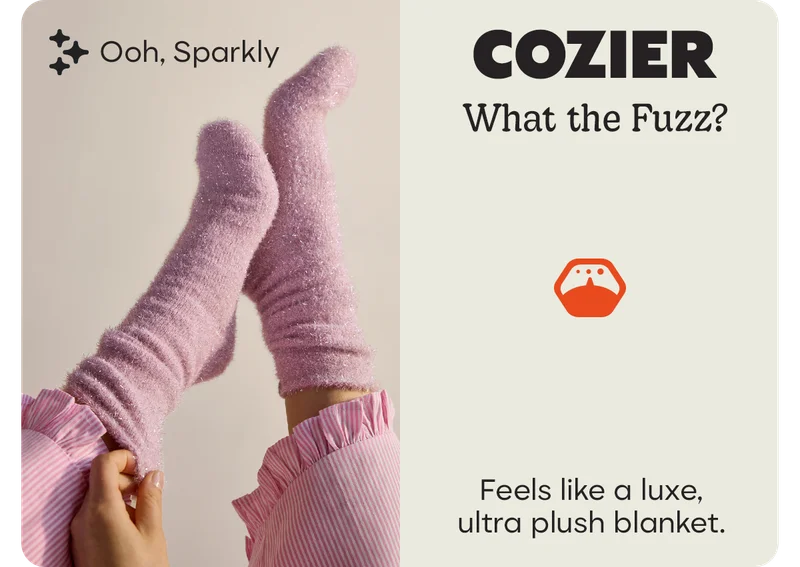 Ohh, Sparkly | COZIER | What the Fuzz? | Feels like a luxe, ultra plush blanket.
