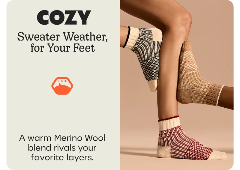 COZY | Sweater Weather, for Your Feet | A warm Merino Wool blend rivals your favorite layers.