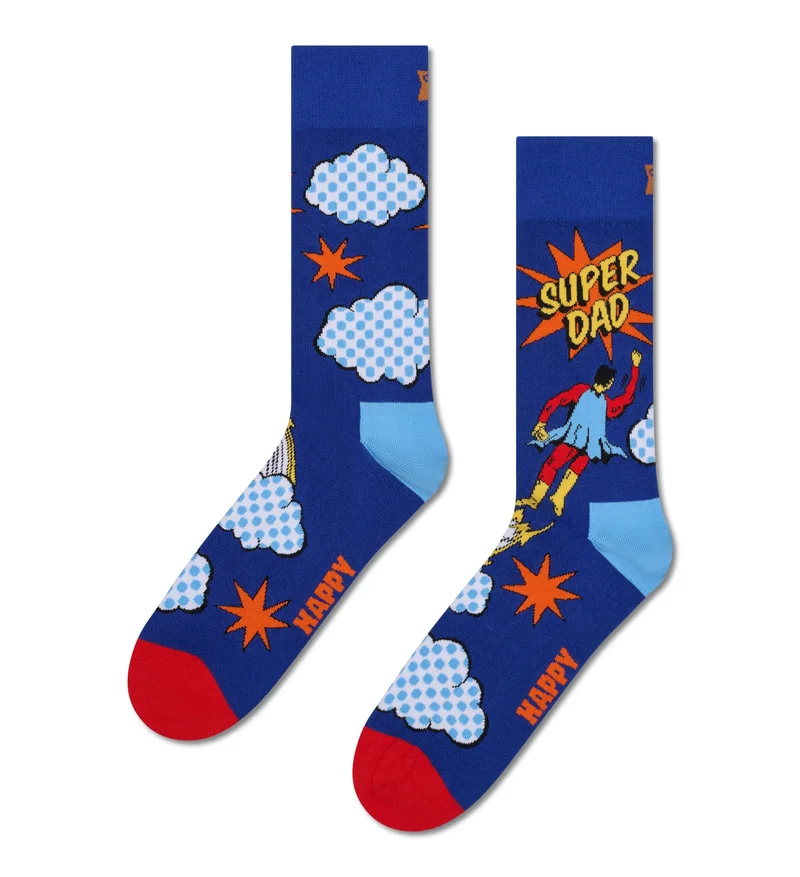 Flying Super Dad Sock