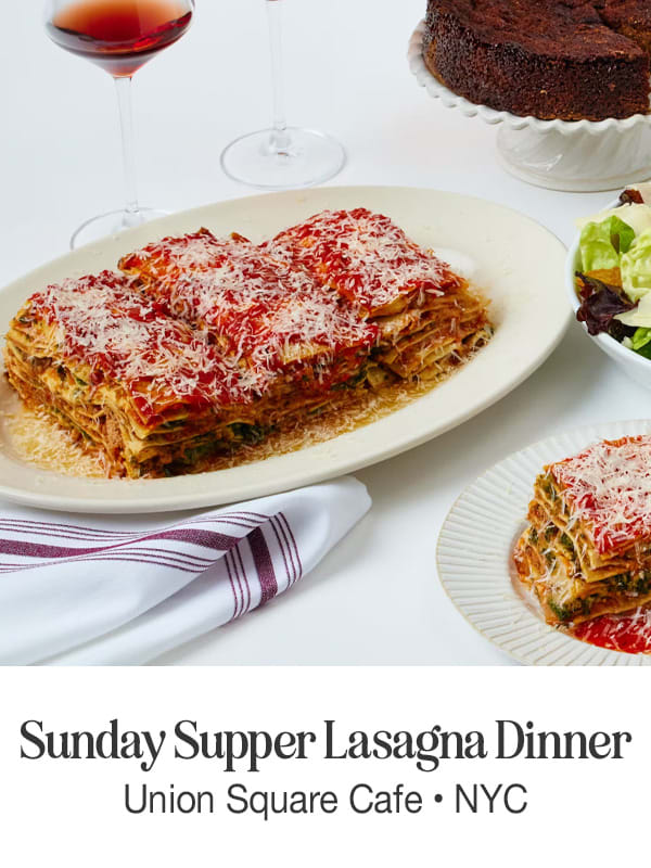 Sunday Supper Lasagna Dinner