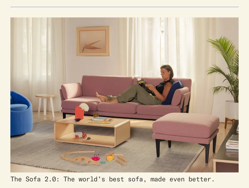 The Sofa 2.0: The world's best sofa, made even better.