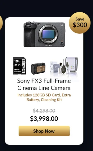 Sony FX3 Full-Frame Cinema Line Camera with Accessories Kit