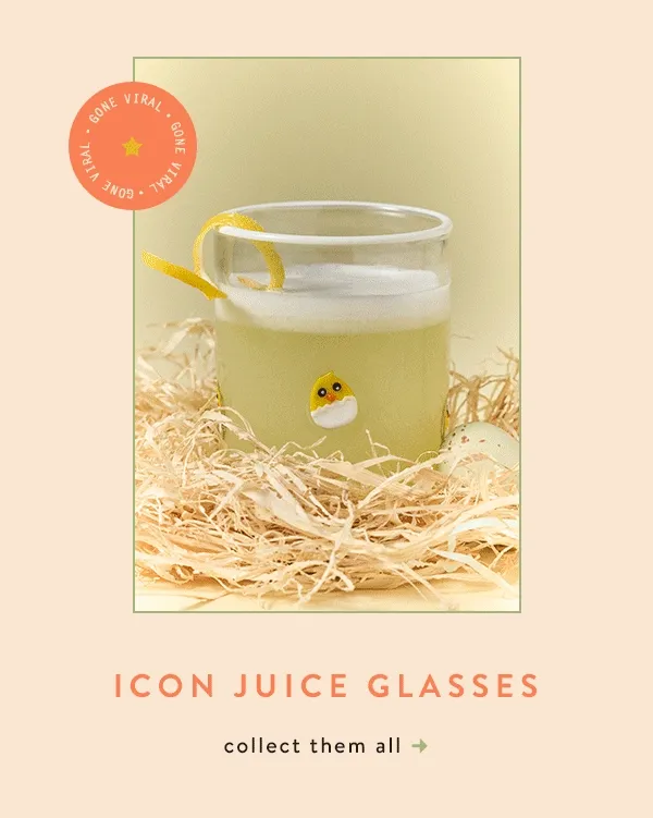 gone viral, icon juice glasses, collect them all