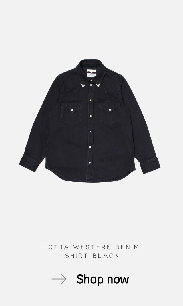 Lotta Western Denim Shirt Black