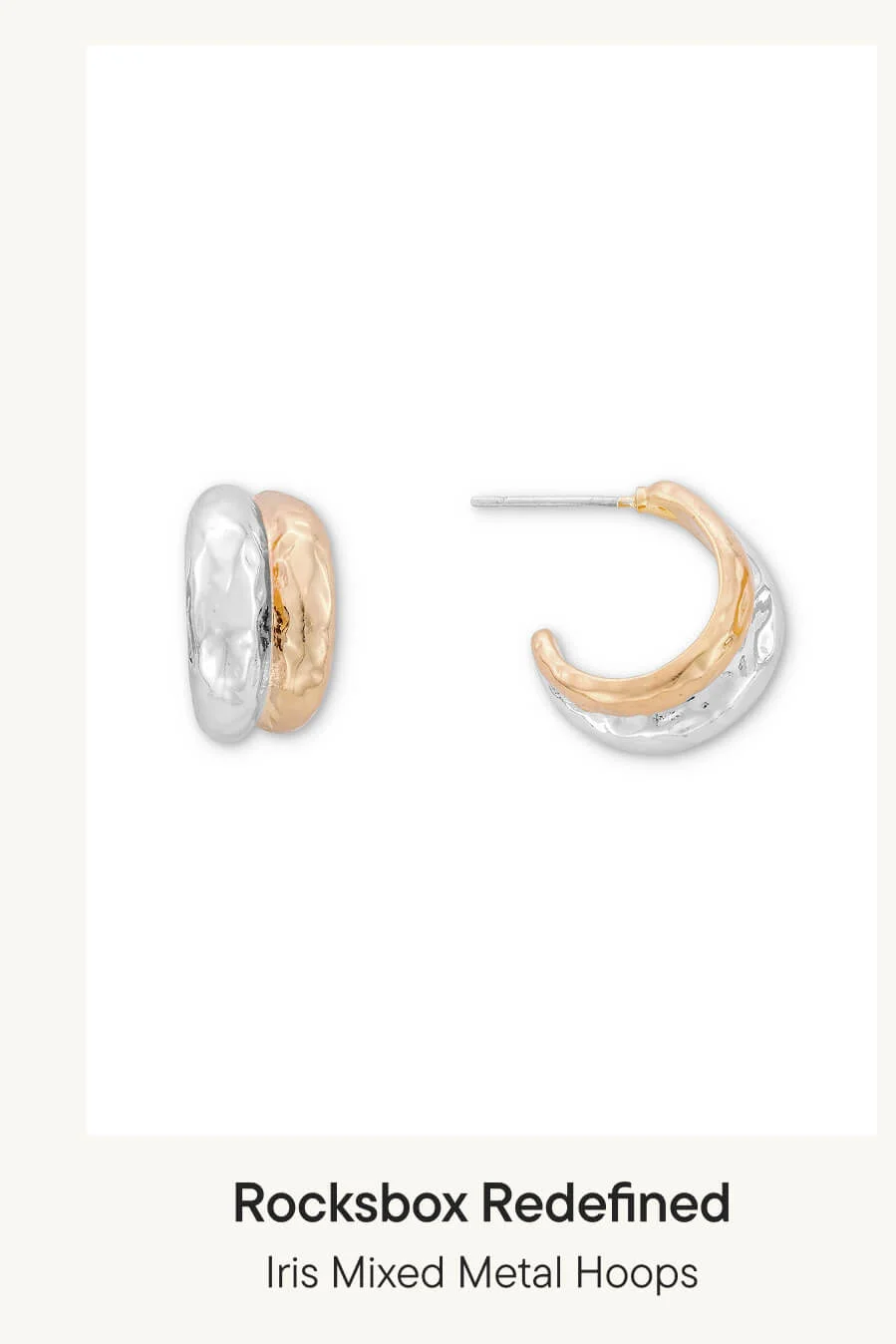 Iris Mixed Metal Hoops Iris Mixed Metal Hoops