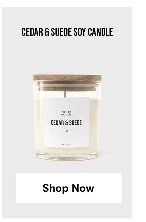 Cedar & Suede Soy Candle