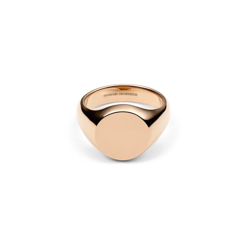 Image of Classic Signet Ring Rose Gold