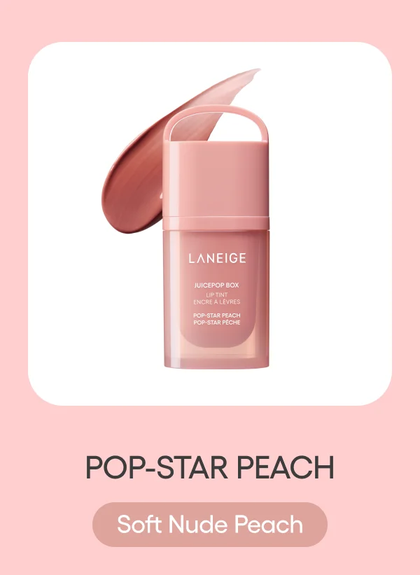 JUICEPOP BOX LIP TINT POP STAR PEACH