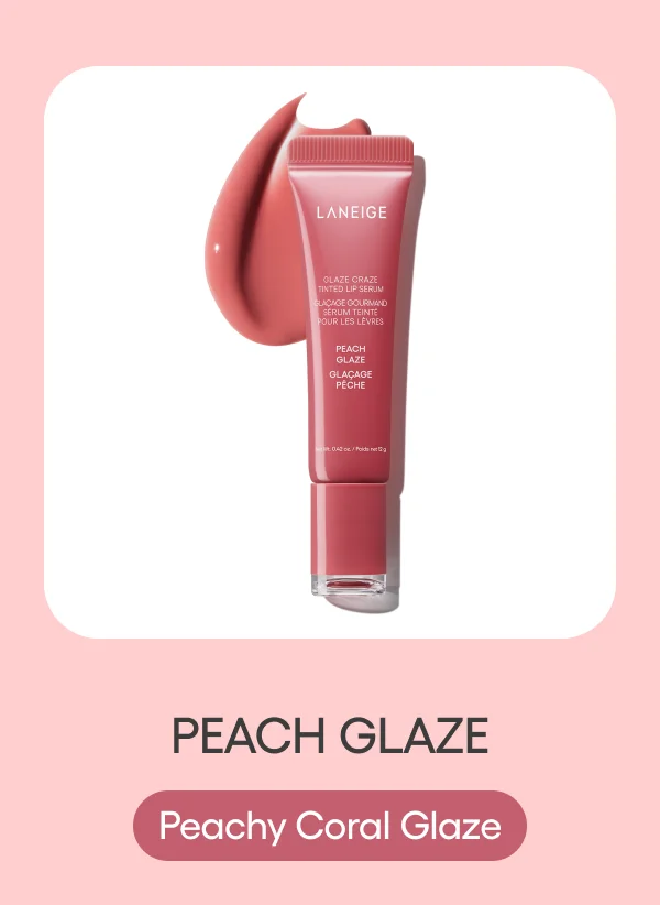 GLAZE CRAZE TINTED LIP SERUM PEACH GLAZE