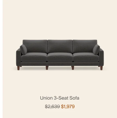 Union 3-Seat Sofa