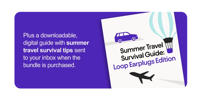 Downloadable digital guide with summer travel survival tips.