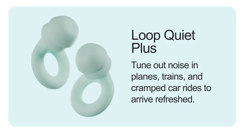 A pair Loop Quiet Plus in mint.