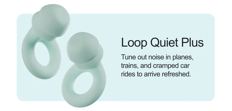 A pair Loop Quiet Plus in mint.