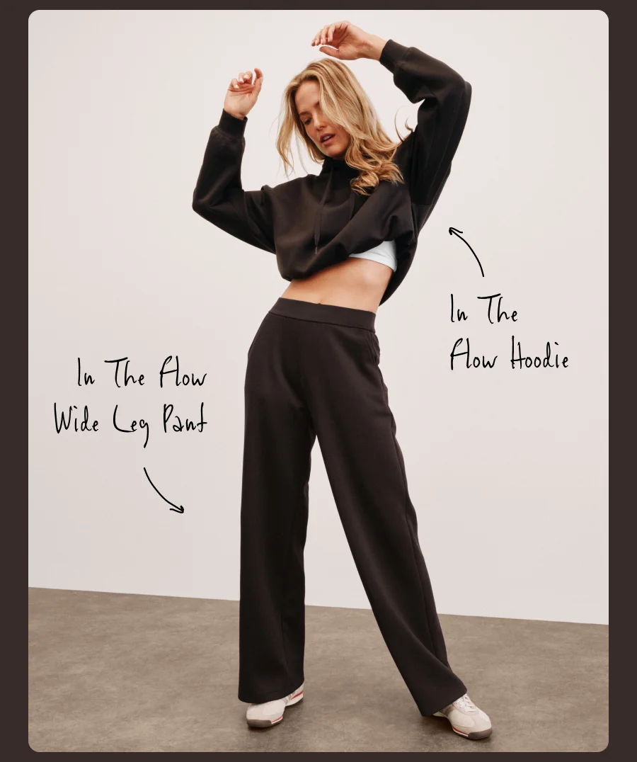 In The Flow Wide Leg Pant in Dark Chocolate