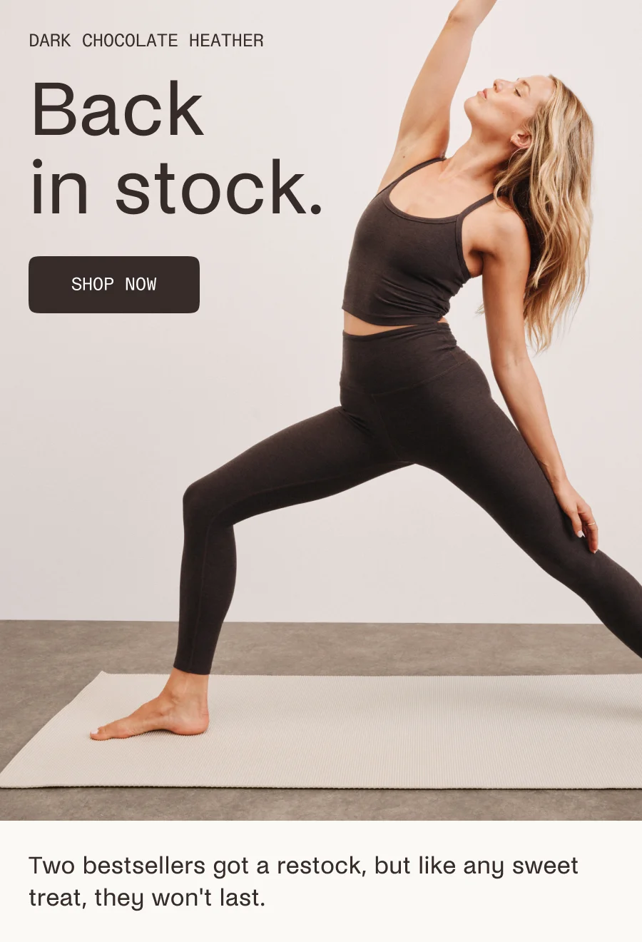 Back in stock - Dark Chocolate Heather