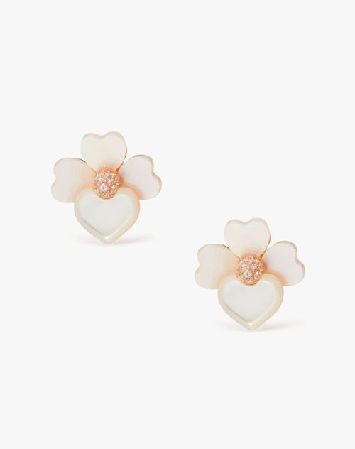 Precious Pansy Studs