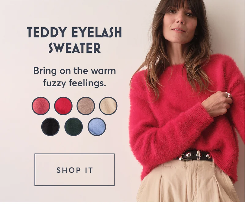 Teddy Eyelash Sweater